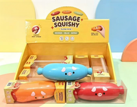 Nouveau design Kawaii Jouet Squishy en forme de hot-dog fait main, super doux, sonore et anti-stress, boîte mystère, vente en gros
