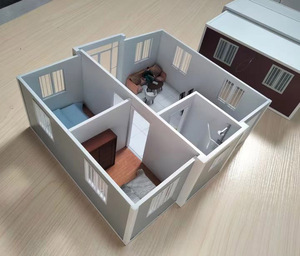 Casa prefabricada portátil, contenedor Modular extensible de 4 dormitorios, casa pequeña para uso en Hotel al aire libre, Panel sándwich plegable - Product Image 5