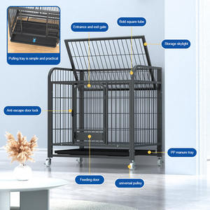 Jaula Interior para Perros Border <span class=keywords><strong>Collie</strong></span> con Baño, Apta para Perros Medianos, Teddy, Bichón Frisé y Perros Pequeños - Product Image 2