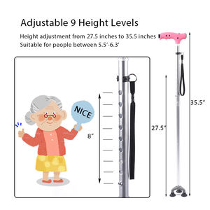 à 3 sections Tri-Base TPR pieds embouts en caoutchouc bouchon poignées led élégant <span class=keywords><strong>cannes</strong></span> <span class=keywords><strong>de</strong></span> canne avec lampe <span class=keywords><strong>de</strong></span> poche - Product Image 4