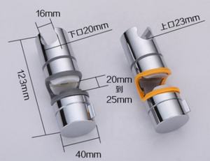 Support de fixation <span class=keywords><strong>universel</strong></span> réglable en ABS chromé pour douchette à main moderne à effet pluie, pour barre coulissante – Offre Spéciale - Product Image 5