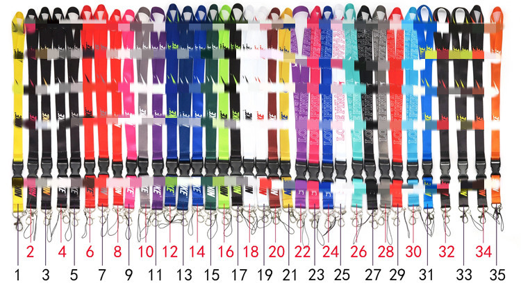 In stock Wholesale Printing Black Designer Phone Air Lanyard Supplies Badge Holder Strap With Us Lanyards ID Card Keychain