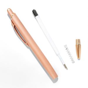 Luxury Rose Gold Black Personalized Metal <b>Roller</b> Ball Business Customizable Ballpoint Pens With Name - Product Image 4