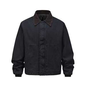 OEM marchio di alta qualità modello di <span class=keywords><strong>moda</strong></span> invernale giacca da <span class=keywords><strong>lavoro</strong></span> Plus Size personalizzata per gli uomini Cargo Casual elegante tela Denim giacca da uomo - Product Image 6