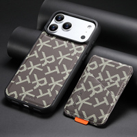 Étui pour iPhone 18 Pro Max compatible avec la recharge sans fil, porte-cartes magnétique, portefeuille, support, simili cuir, 17, 16, 15
