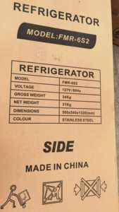 115V US Japan 136L Double Door <b>Refrigerator</b>, Black Top Freezer Bottom <b>Refrigerator</b> for Home Office - 115V US Standard Refrigerat - Product Image 3