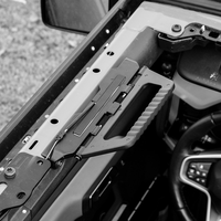 Poignées de maintien de lumière LED Liush pour Ford Bronco 2021 + 2/4 portes poignée de barre de roulement éclairée accessoires intérieurs en alliage d'aluminium