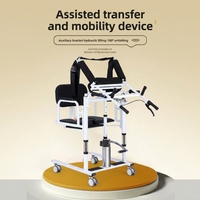 Chaise de transfert hydraulique multifonctionnelle pour patient, avec siège divisé à 180° et fonction chaise-cuvette, pour maisons de retraite, soins aux personnes âgées et aide à la mobilité