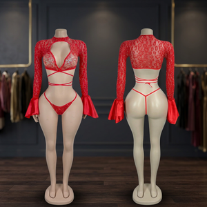 Rhinestone Ballroom Dance <b>Outfit</b> <b>Stripper</b> Exotic Dancewear Fishnet Club <b>Outfits</b> for Women Sexy Polyester/Rayon - Product Image 2