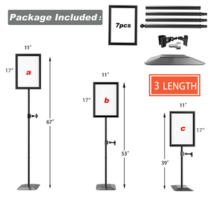 Cydisplay Đen A3 Áp phích đứng quảng cáo một mặt một bảng 360 Áp phích đứng cho nặng ký bảng đứng dấu hiệu chủ - Product Image 2