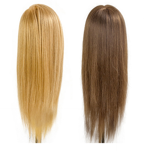 Tête de Mannequin en Cheveux Humains Véritable 100% Authentique Kit d'Entraînement de Tressage d'Épaule Droite pour Coiffeurs, Cheveux Bouclés, 100% - Product Image 3