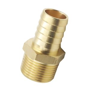 Raccord mâle hexagonal en laiton pour tuyau, finition sablée, connecteur de tube d'alimentation en eau, norme BSP, forgé - Product Image 4