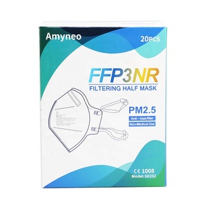 Masque facial anti-poussière <span class=keywords><strong>FFP3</strong></span> certifié CE EN149, filtration à 99 %, avec boucles pour la tête, disponible en OEM pour adultes - Product Image 3