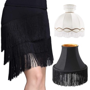 Tùy Chỉnh 100Cm 80Cm 60Cm 50Cm 30Cm 20Cm Màu Đen Trắng Dài Chainette <span class=keywords><strong>Fringe</strong></span> Trims Cho Trần Dresses Chụp Đèn Rèm Cửa - Product Image 6