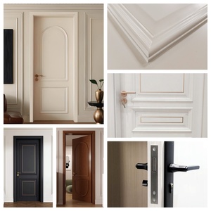 <span class=keywords><strong>Porte</strong></span> en <span class=keywords><strong>bois</strong></span> vintage de qualité européenne, design simple, double peinture, <span class=keywords><strong>bois</strong></span> massif pour chambre à coucher, <span class=keywords><strong>entrée</strong></span>, imperméable, vente directe <span class=keywords><strong>d</strong></span>'usine - Product Image 2