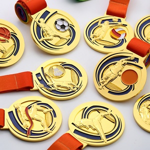 Vente en gros d'usine, conception personnalisée gratuite, médaille sportive en métal, artisanat métallique, souvenir 3D, médaille d'or de badminton - Product Image 4