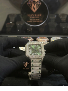 Most Selling 925 Silver VVS Moissanite Engagement <b>Watch</b> Designed For Wedding Celebrations Parties Available For Sale - Product Image 3