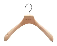Cintre en bois noir enduit de caoutchouc de luxe et de luxe de fournisseur chinois