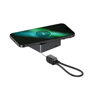 พาวเวอร์แบงค์แม่เหล็กไร้สาย 3-in-1 ความจุ 5000mAh สำหรับสมาร์ทโฟน สมาร์ทวอทช์ และหูฟัง TWS ชาร์จเร็ว 20W สายถอดได้ - Product Image 5