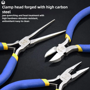 WEIDA WH28635 Mini <span class=keywords><strong>Alicates</strong></span> de Corte Diagonal de 115 mm (4.5 Pulgadas) de Acero con Alto Contenido de Carbono, Mango de Plástico Cómodo y Resistente, para Bricolaje - Product Image 3