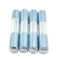 Factory Direct Sales of DIN976 Carbon Steel Electro-galvanized Threaded Rod,Grade 4.8 M6-M64 Double-ended Stud with Good Price