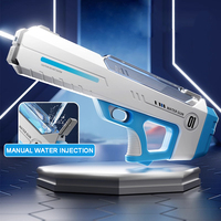 Pistolet à eau électrique automatique avec réservoir de 320ml haute capacité longue portée Splash pour enfants adultes jeux de fête de piscine d'été en plein air