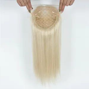 Fishnet Swiss Lace Fish Net Integration Hair Piece Topper Human Hair Toupee for Women