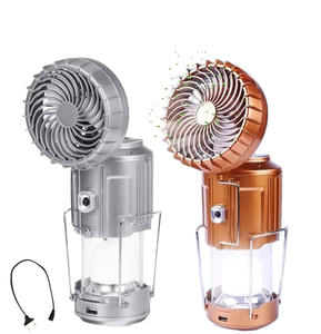 Linternas de Camping con Ventilador, Linternas LED Recargables, Ventiladores Plegables para Tiendas de Campaña, Cortes de Energía, Huracanes, Equipo de Camping - Product Image 1