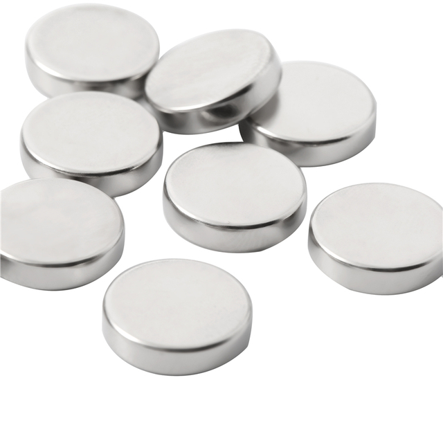 Precision Thin Neodymium Disc Magnet Nickel Coating Permanent Rare Earth NdFeB Material for Electronics Sensors and Motors