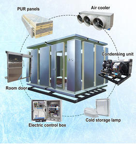 ระบบพลังงานแสงอาทิตย์แบบออฟกริดเต็มรูปแบบ ห้องเก็บความเย็นพลังงานแสงอาทิตย์ที่เป็นมิตรกับสิ่งแวดล้อมแบบกำหนดเองสำหรับเนื้อสัตว์และปลาแช่แข็ง - Product Image 6