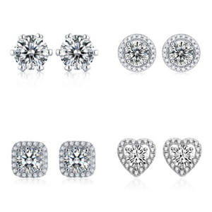 Pendientes de Plata de Ley S925 con Diamantes de Imitación Estilo Agua Viva, Pendientes de Pin con Pedrería para Hombre y Mujer - Product Image 2