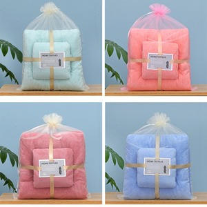 Carlota <b>Bath</b> <b>Towel</b> <b>Sets</b> 80% Polyester Coral Fleece Soft Absorbent For Home Use - Product Image 1