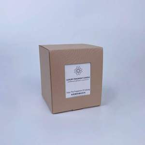 Luxury Eco-Friendly Wholesale Cardboard Gift <b>Box</b> Custom Logo Scented Candle Packaging with Inserts Embossed Printing - Product Image 6