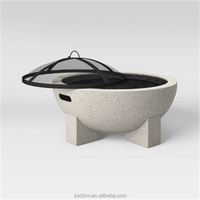 Bol à feu de conception simple brasero portable chauffage extérieur foyer MGO à bois