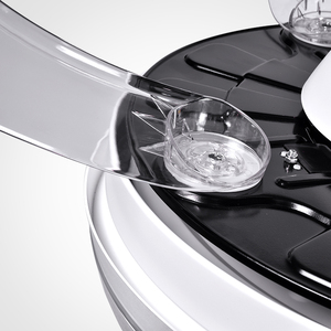 42 Inch Modern Whtle Black Modern Retractable Invisible <b>Ceiling</b> Fan With Led <b>Light</b> and <b>Remote</b> <b>Control</b> for Living Room - Product Image 5