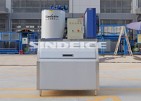 Machine à glace en flocons SINDEICE, prix usine, 1 tonne, entièrement automatique, couleur personnalisée, pour entrepôt frigorifique