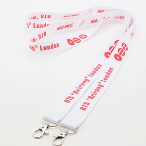 Custom Printed Eco-Friendly Soft <b>Polyester</b> <b>Lanyards</b> Keychain Fan Merchandise Neck Strap K-Pop Concert Event ID Card Holder - Product Image 1