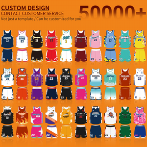 Ensemble d'uniformes de basketball réversibles personnalisés, tissu respirant à séchage rapide, impression complète du logo de l'équipe pour l'entraînement et la compétition - Product Image 6