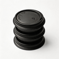 Couvercles jetables en PS blanc de 80 mm à haute couverture pour gobelets à emporter – Stock disponible