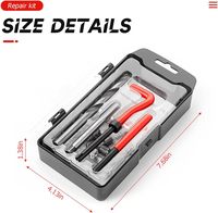 Kit de réparation de filetage, outil de réparation automobile pour filetage endommagé Taille M10 X 1,25 mm, accessoires universels pour voiture