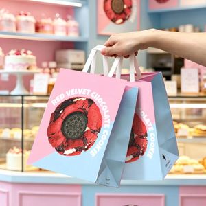 Bolsas de Embalaje Personalizadas con Impresión de Logotipo, Bolsa de Embalaje para Pasteles, Galletas, Chocolate y Dulces - Product Image 3