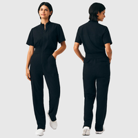 Combinaisons médicales extensibles en spandex, uniforme d'infirmière, uniforme personnalisé pour spa, salon de beauté, combinaison de travail une pièce, ensembles d'uniformes de travail