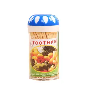 Bamboo Toothpicks In Decorative Container For Gift Giving