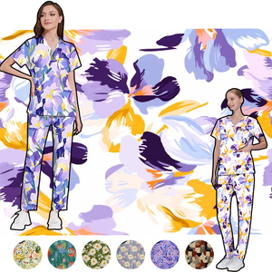 2025 stampati personalizzati scrub uniformi infermiere per natale Halloween vari temi per bambini ospedale 1:1 modello di restauro - Product Image 1