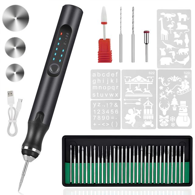 Hot Sell Portable Cordless Rechargeable Electric Engraver Engraving Pen for Metal Glass Wood Carving Drilling Lettering