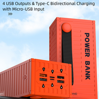 Batterie externe 66W 30000mAh à charge rapide avec affichage numérique, station de charge rapide bidirectionnelle 20W PD portable pour ordinateur portable et téléphone