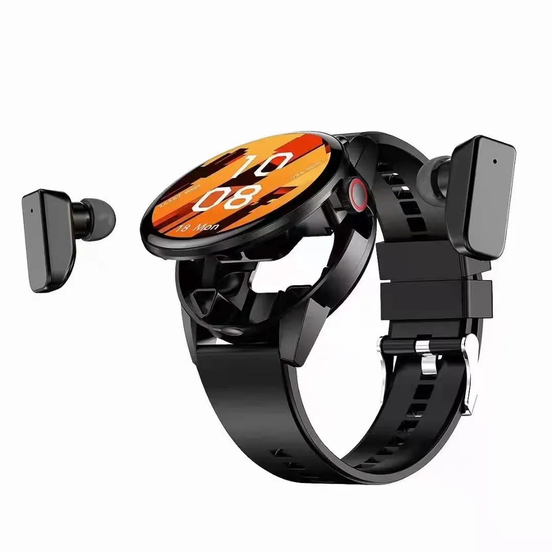 Newest Headset Smart Watch Two In One Wireless Headphone BT Call Dual Health Blood Pressure Sport Music TWS Smartwatch