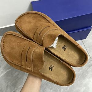 <span class=keywords><strong>Sandalias</strong></span> Hana de Alta Calidad, Estilo <span class=keywords><strong>Birkenstock</strong></span>, de Piel Vacuna Genuina, Tipo Mules Planos para Exteriores, para Hombre y Mujer - Product Image 5