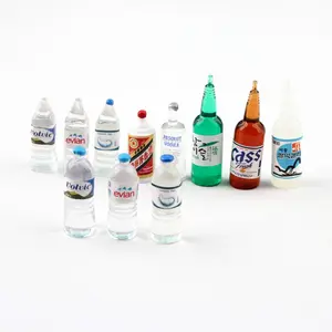 Resin Mineral Water Bottle Moutai Vodka Resin Charms Cabochon For Slime Filler Kid DIY Mobile Phone Decoration Craft