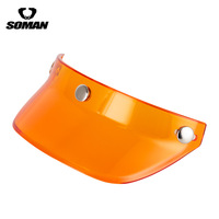 Bord de casque de moto, casque rétro de moto, pare-soleil à trois boutons, casque prince, bord de casque de vol